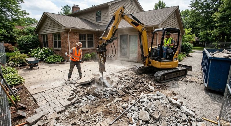 Concrete Patio Demolition in Bergen County, NJ