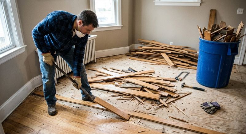 Hardwood Floor Demolition in Sacramento, CA