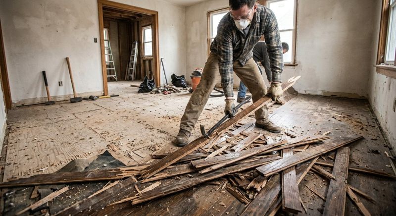 Hardwood Floor Demolition in Bergen County, NJ