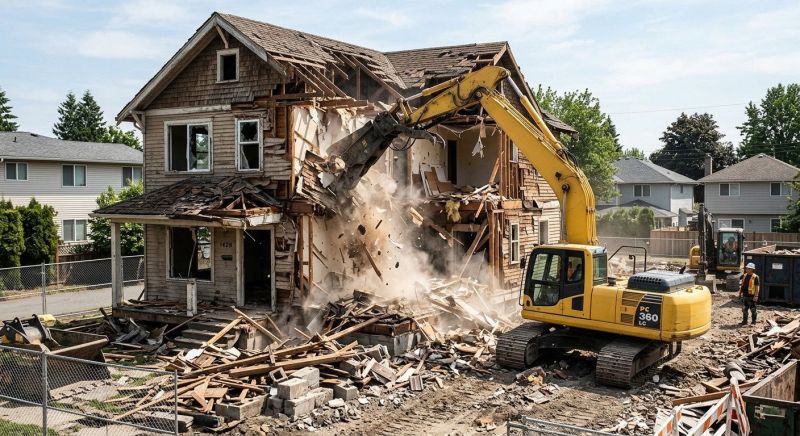 House Wrecking in Cypress, TX