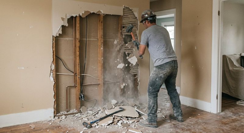 Kitchen Wall Demolition in Sacramento, CA