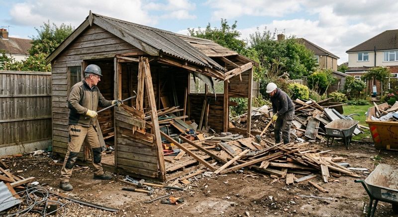 Shed Demolition in Sacramento, CA